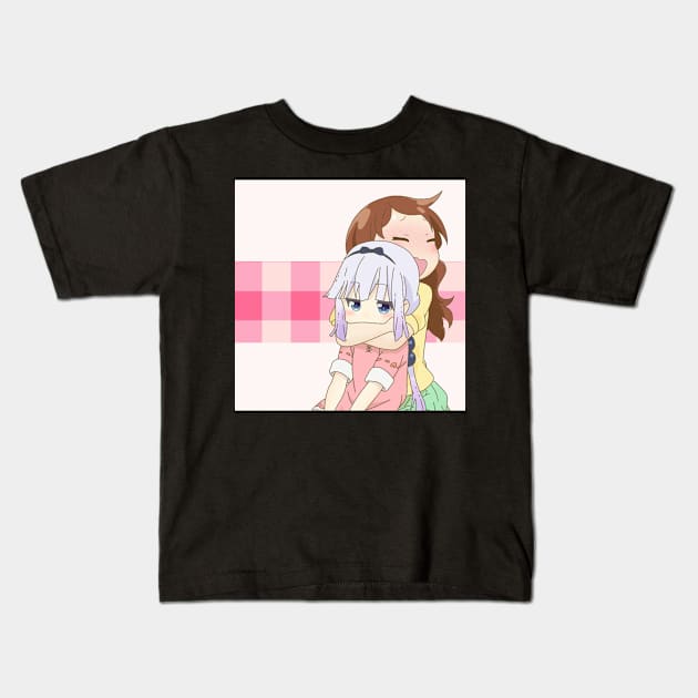 Saikawa Hugging a Kanna Kids T-Shirt by KokoroPopShop